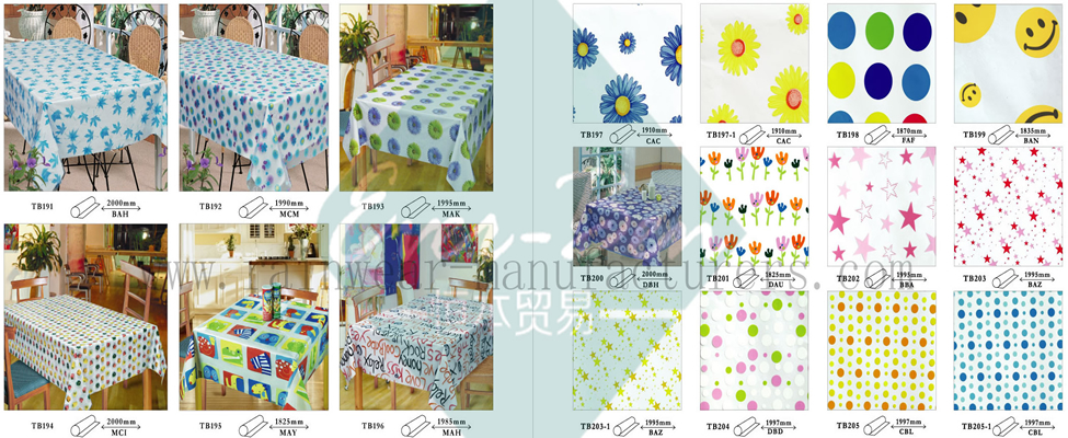 28-29 China Plastic Tablecloth Cover Factory